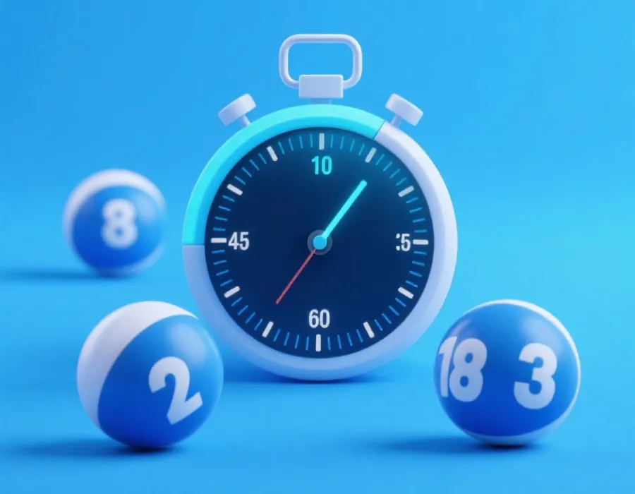 开奖号码与计时器可视化示意图