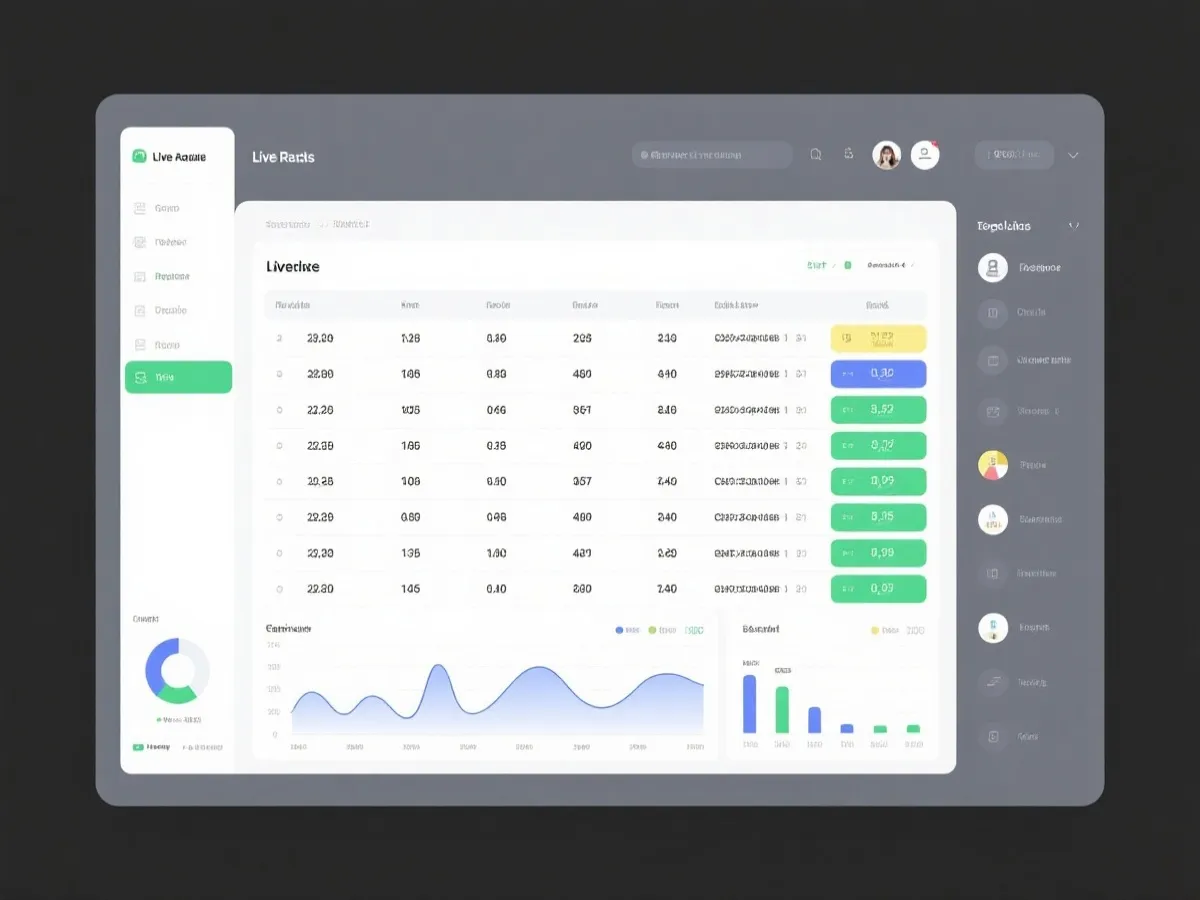 实时结果与历史数据面板示意图